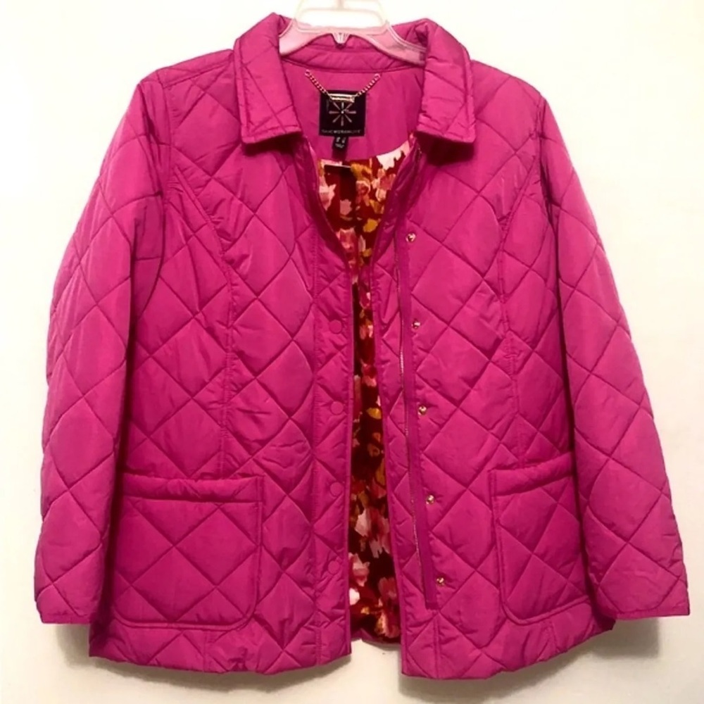 ISAAC MIZRAHI LIVE US Small pink quilted